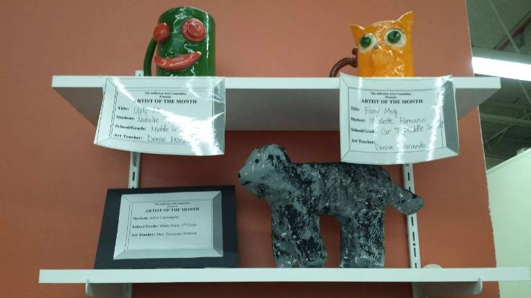 Jefferson Arts Committee announces student artists of the month Student art work covers all mediums.