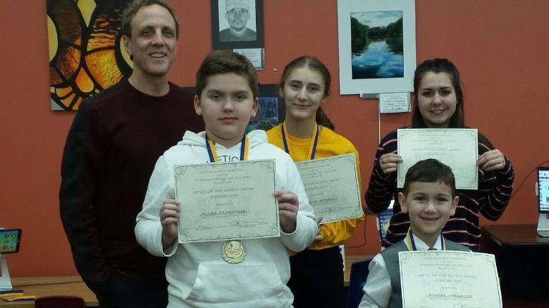 Jefferson Arts Committee announces student artists of the month From left,