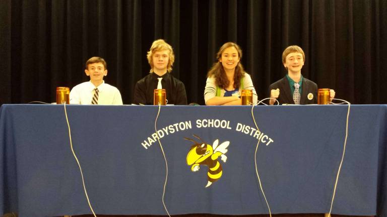 Harydston hosts 29th annual county Academic Bowl The championship Glen Meadow B team is shown.