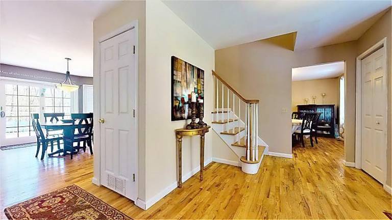 Modern four-bedroom colonial has room to roam Open floor plan