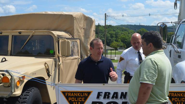 Franklin police unveil equipment Franklin police unveil equipment