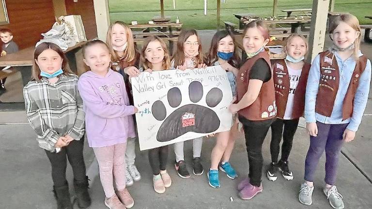 Wallkill Valley Girl Scouts collect donations for homeless animals