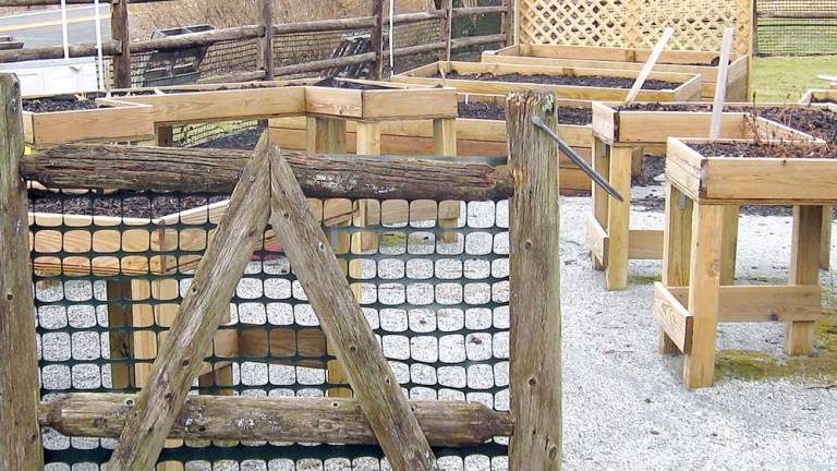 ‘Nurture through nature’: At Rebecca’s Homestead, adults with disabilities will grow independence, and vegetables Boxes hand-made by Sussex County Habitat for Humanity volunteers are ready for spring planting (Photo by Janet Redyke)