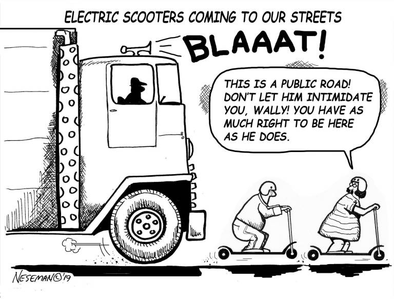Cartoon ELECTRIC SCOOTER
