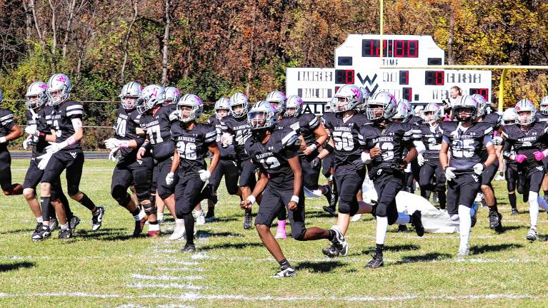 The Wallkill Valley Regional High School football team. (Photo by Brianne Zicarelli)