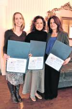 <b>Julie Clantson of Newton, Kory Loyola of High Point Regional High School and Jessica Musilli of the Sussex-Wantage Regional School District win awards.</b>