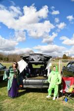 Connie and Sofia Meyer are shown at Hardyston’s Haunted Halloween.