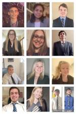 Members of the Wallkill Valley Regional High School chapter of Future Business Leaders of America (FBLA) “dress for success” as they compete in the 2021 NJFBLA virtual State Leadership Conference.