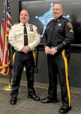 <b>Sheriff Michael Strada, left, with Cpl. Stephen Murphy. (Photo provided)</b>