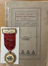 The Sussex County Sequicentennial Address given by Benjamin Edsall in 1903. (Photo provided)
