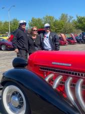 Vin De Peppo, Mary jean Negri and Jack Culvert are shown at last year's car cruise.