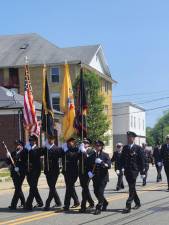 The Franklin Memorial Day parade begins Monday morning, May 29. (Photo by Ava Lamorte)
