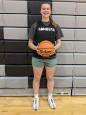 Captain Jackie Schels is the only returning varsity player on the girls basketball team. (Photos provided)