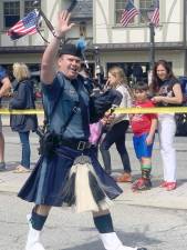 Sparta police officer and bagpiper Brian Porter (Photo courtesy Jamie Surowiec)