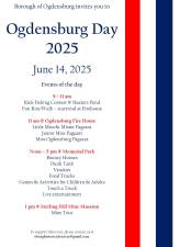 Ogdensburg Day will be Saturday