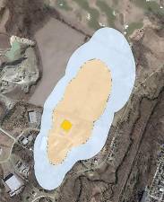 Lifetime Residential Cancer Risk map of the Cosmed facility, with risk assessment explanation.