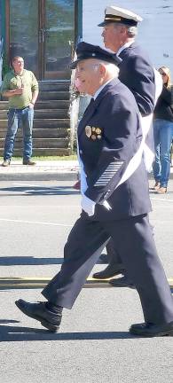 Eddie has been with the Franklin Fire Department since 1956. He said, “He wouldn’t miss the parade for anything!”