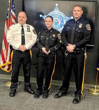 SH1 From left are Sheriff Michael Strada, Cpl.Jennifer VanDerWende and Sheriff’s Officer Kurt Miller. (Photos provided)
