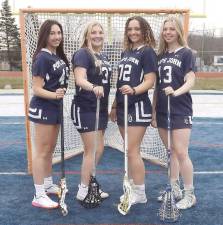 Madison Maguire, Caitlin Carothers, Mallory Morelli and Mia Lauzon.