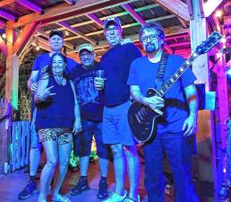 <b>One Size Fits All performs Wednesday as part of Danny C’s Hot Rod Cruise Night &amp; Concert Series at Blue Arrow Farm in Pine Island, N.Y. (Photo courtesy of One Size Fits All)</b>