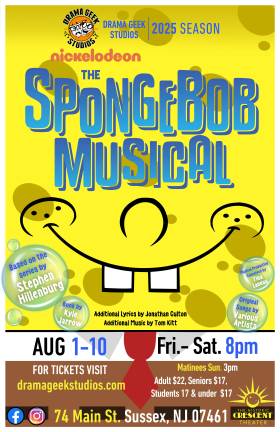 ‘SpongeBob Musical’ opens tonight in Sussex