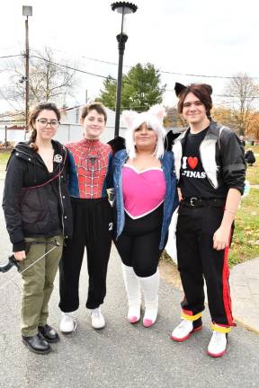 <b>Fiona Healy of Newton, Mia Savarin, Ariel Vallejo of Montague and Dylan DiPalma of Wantage are shown.</b>