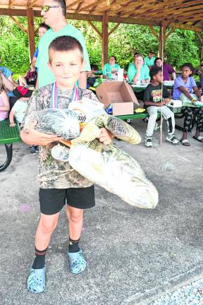 Roy Williams of Sandyston won medals for 6-9 smallest fish and most fish overall.