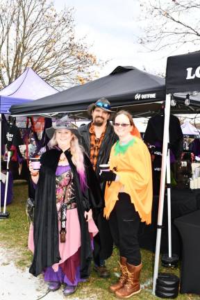 <b>Mary and Bret Hadzimichalis of Maryland are shown with Shanna Hickenbottom of Newton.</b>