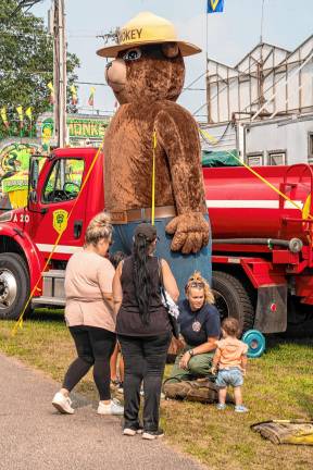 <b>Smokey the Bear. (Photo by Nancy Madacsi)</b>