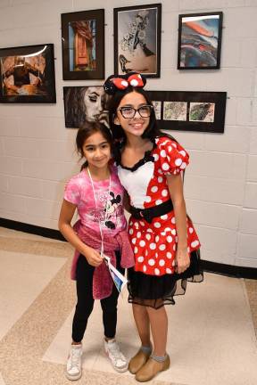 Andrianna Binaural of Hardyston poses with Minnie Mouse