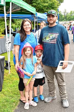Amanda, Raymond, Grayson and Raelynn Stout of Hamburg.