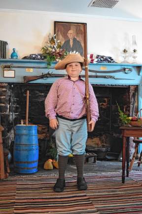 <b>Heath Ziccardi, 10, in the keeping room.</b>