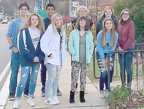 The Key Club at Vernon Township High School has remained active, doing good works; pictured are its members last year on the occasion of serving lunch to veterans at the Lyons Veterans Hospital in Basking Ridge (Photo provided)