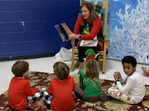 About 350 people attended a Milk and Cookies with Santa event hosted by the Hardyston PTA on Dec. 15 at Hardyston Elementary School. (Photos provided)