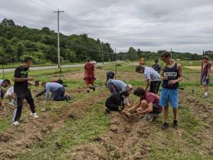 Students in the horticultural science program at SCCC plant crops on the Student Farm. (Photo provided)