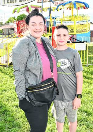 Valentina and Luca Malanga of Franklin pose for a photo.
