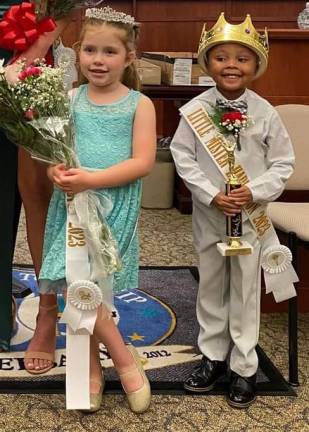 Aria Kosco, 5, won Little Miss Hardyston and Roman Hunt, 4, was named Little Mr. Hardyston.