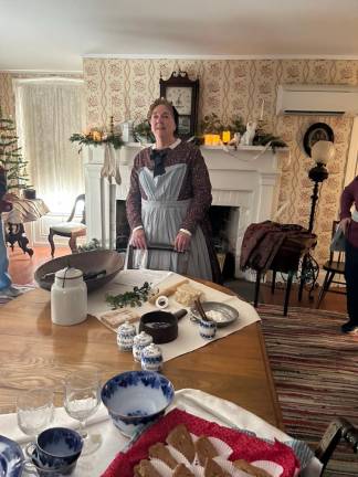 Jennifer Brylinski portrays Sarah Dodge Cooper on Christmas Eve 1864.