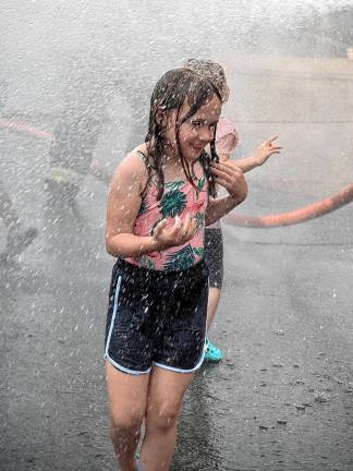Photos: Wetdown of ladder truck in Jefferson