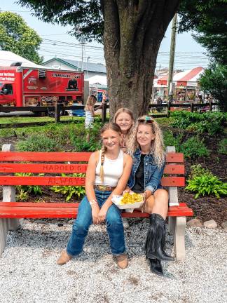 <b>Allison, Avalie and Arden Rose on Tuesday, Aug. 5. (Photo by Nancy Madacsi)</b>