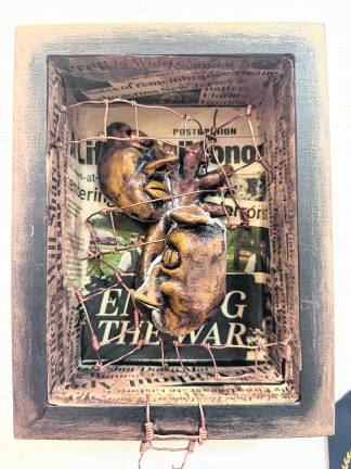 Zachary Stapel's first-place sculptural piece.