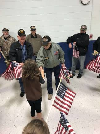 Hardyston girl scouts honor veterans