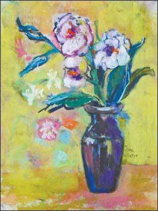 Pastel paintings on exhibit at library