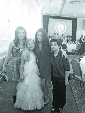 Abigail, Madeline, Brielle Barbusca and brother Thomas Barbusca ( from Barnegat NJ) at YAA awards.