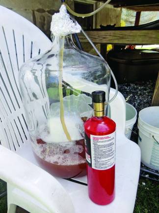 Oxygen is added to the fermenter to allow for yeast headspace expansion.