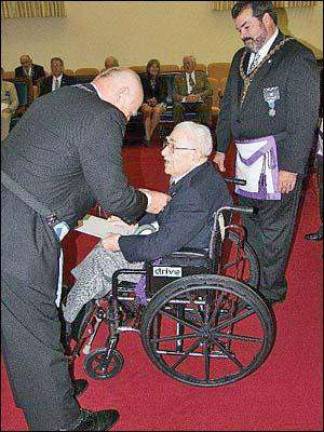 Don Wood honored for 75 years of service