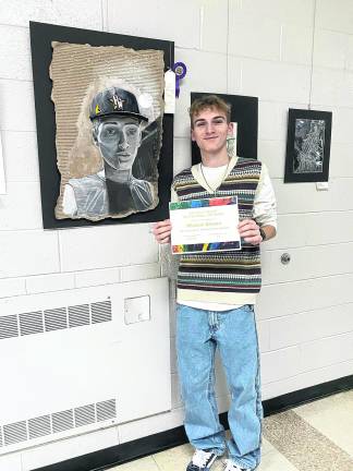 People’s choice and Second place drawing winner, Michael Gibson.