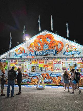<b>The fair Saturday night, Aug. 2. (Photo by Denise von Wilke)</b>