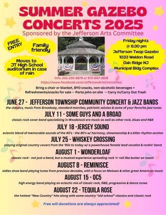 Free concert Friday in Jefferson