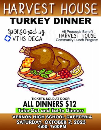 Turkey dinner today benefits Harvest House